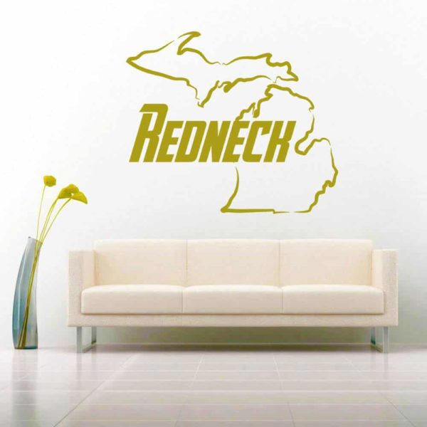 Michigan Redneck Vinyl Wall Decal Sticker