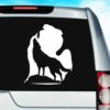 Michigan Wolf Imbed Vinyl Car Window Decal Sticker