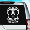 Mimosas By The Ocean Flip Flops Vinyl Car Window Decal Sticker