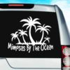 Mimosas By The Ocean Vinyl Car Window Decal Sticker
