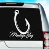 Montego Bay Fishing Hook Vinyl Car Window Decal Sticker