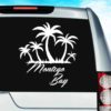 Montego Bay Jamaica Palm Tree Island Vinyl Car Window Decal Sticker