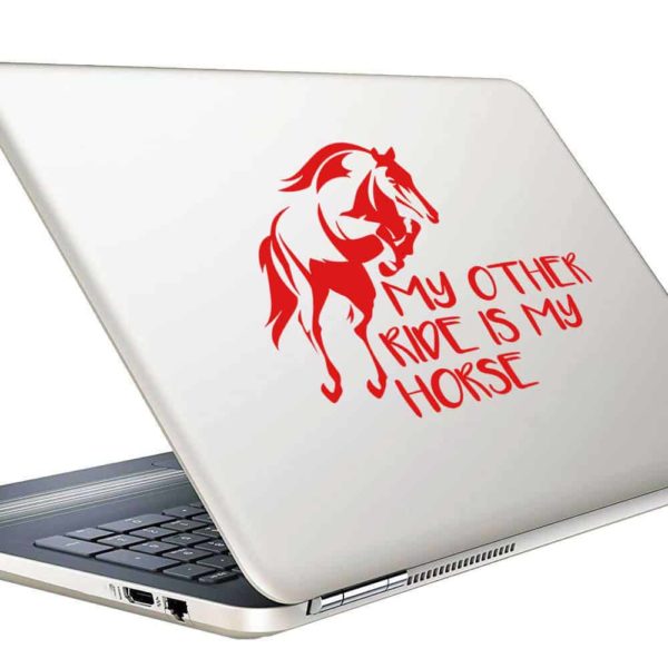 My Other Ride Is My Horse Vinyl Laptop Macbook Decal Sticker