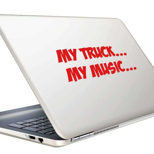My Truck My Music Vinyl Laptop Macbook Decal Sticker