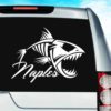 Naples Fish Skeleton Vinyl Car Window Decal Sticker