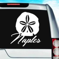 Naples Florida Sand Dollar Vinyl Car Window Decal Sticker