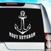 Navy Veteran Anchor Vinyl Car Window Decal Sticker