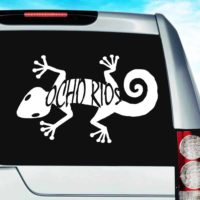 Ocho Rios Lizard Vinyl Car Window Decal Sticker