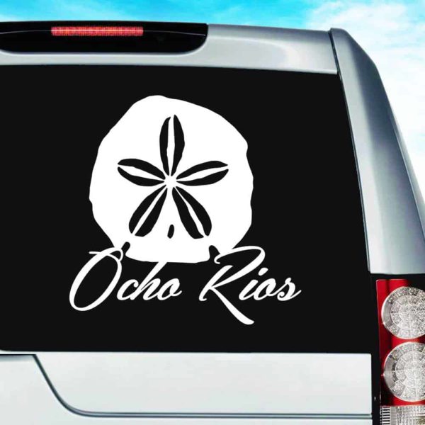 Ocho Rios Sand Dollar Vinyl Car Window Decal Sticker