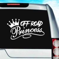 Off Road Princess Vinyl Car Window Decal Sticker