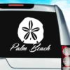 Palm Beach Florida Sand Dollar Vinyl Car Window Decal Sticker