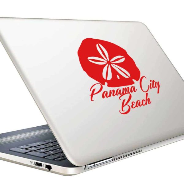 Panama City Beach Florida Sand Dollar Vinyl Laptop Macbook Decal Sticker