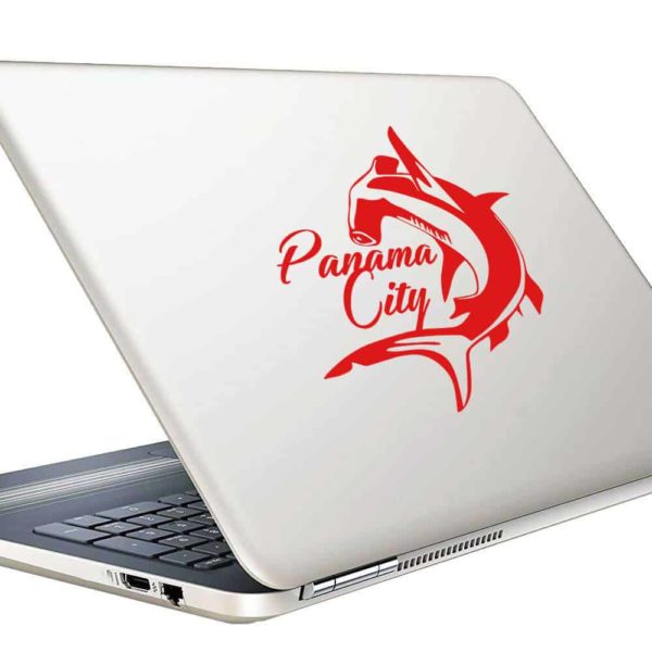 Panama City Florida Hammerhead Shark Vinyl Laptop Macbook Decal Sticker