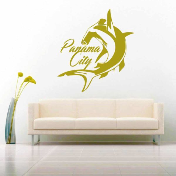 Panama City Florida Hammerhead Shark Vinyl Wall Decal Sticker