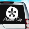 Panama City Florida Sand Dollar Vinyl Car Window Decal Sticker