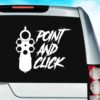 Point And Click Pistol Gun Vinyl Car Window Decal Sticker