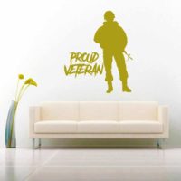 Proud Soldier Veteran Vinyl Wall Decal Sticker