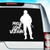 Proud Usmc Soldier Veteran Vinyl Car Window Decal Sticker