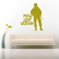 Proud Usmc Soldier Veteran Vinyl Wall Decal Sticker