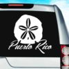 Puerto Rico Sand Dollar Vinyl Car Window Decal Sticker