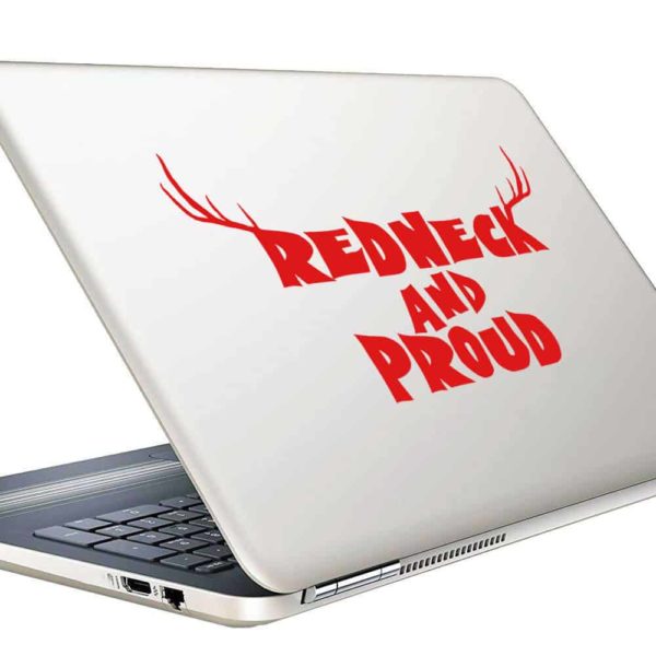 Redneck And Pround Antlers Vinyl Laptop Macbook Decal Sticker