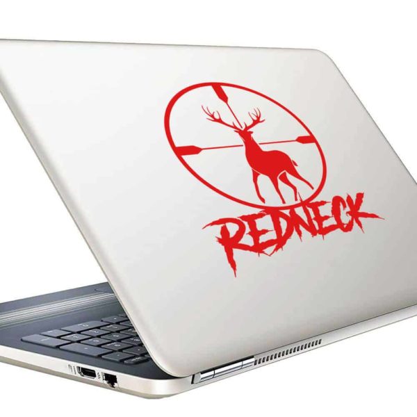 Redneck Deer Hunting Scope Vinyl Laptop Macbook Decal Sticker
