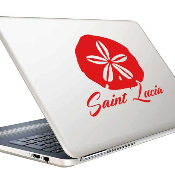 Saint Lucia Sand Dollar Vinyl Laptop Macbook Decal Sticker