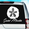 Saint Martin Sand Dollar Vinyl Car Window Decal Sticker