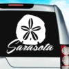 Sarasota Florida Sand Dollar Vinyl Car Window Decal Sticker