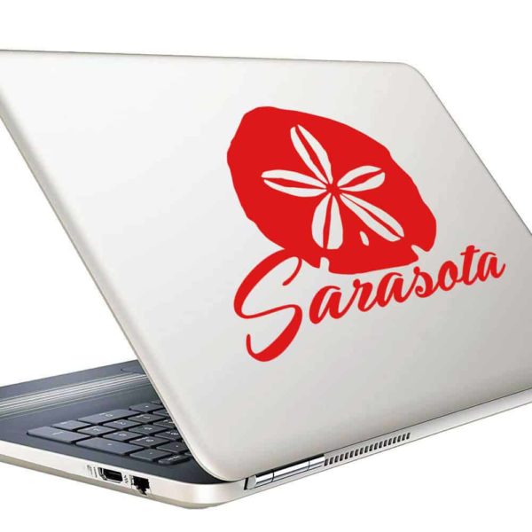 Sarasota Florida Sand Dollar Vinyl Laptop Macbook Decal Sticker