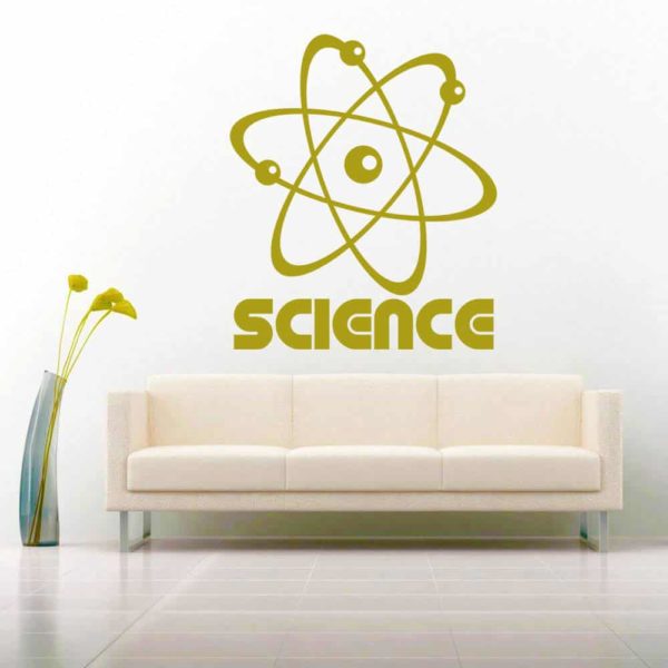 Science Atom Vinyl Wall Decal Sticker