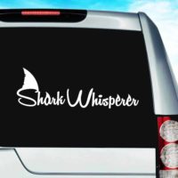 Shark Whisperer Vinyl Car Window Decal Sticker
