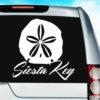 Siesta Key Florida Sand Dollar Vinyl Car Window Decal Sticker
