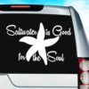 Starfish Saltwater Is Good For The Soul Vinyl Car Window Decal Sticker