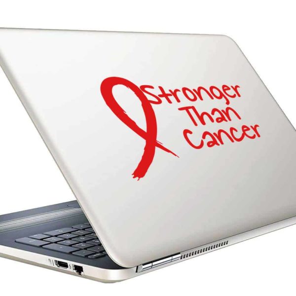 Stronger Than Cancer Vinyl Laptop Macbook Decal Sticker
