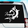 Tampa Florida Hammerhead Shark_1 Vinyl Car Window Decal Sticker