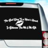 The Best Way To A Mans Heart Is Between The 4th And 5th Rib Vinyl Car Window Decal Sticker
