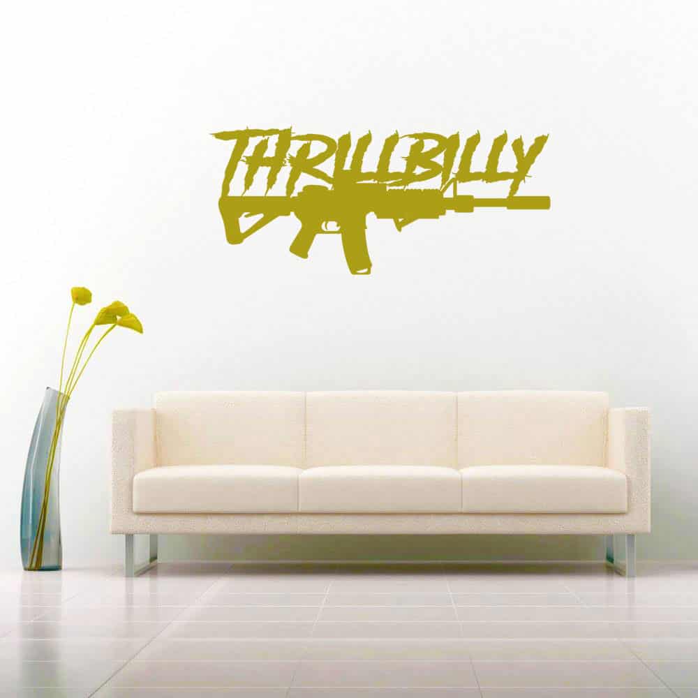 Thrillbilly Machine Gun_1 Vinyl Wall Decal Sticker Thrillbilly Machine Gun_1 Vinyl Wall Decal Sticker