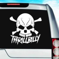 Thrillbilly Skull_1 Vinyl Car Window Decal Sticker