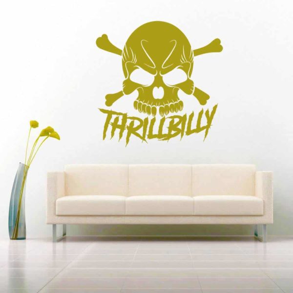 Thrillbilly Skull_1 Vinyl Wall Decal Sticker
