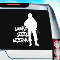 United States Veteran Soldier_1 Vinyl Car Window Decal Sticker