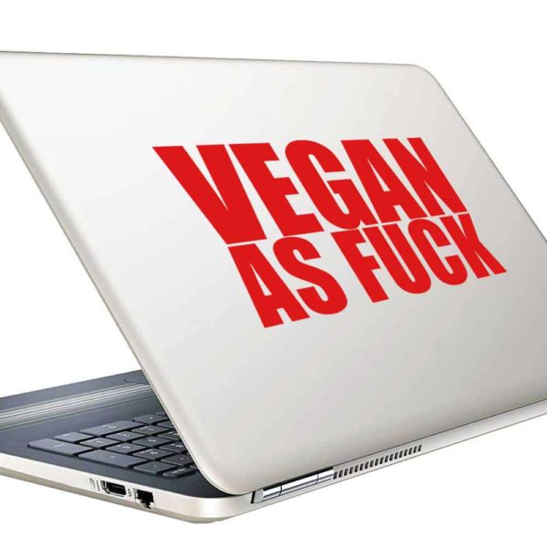 Vegan As Fuck Vinyl Laptop Macbook Decal Sticker