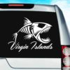Virgin Islands Fish Skeleton Vinyl Car Window Decal Sticker