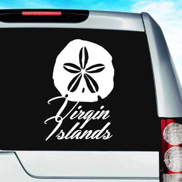 Virgin Islands Sand Dollar Vinyl Car Window Decal Sticker