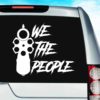 We The People Gun Pistol Vinyl Car Window Decal Sticker