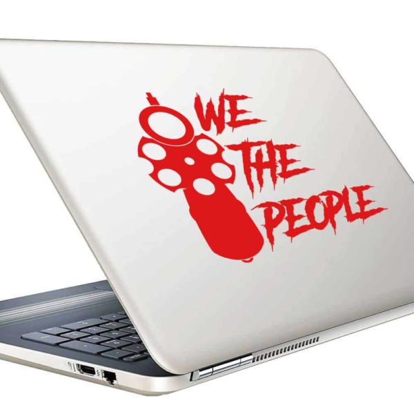 We The People Gun Pistol Vinyl Laptop Macbook Decal Sticker