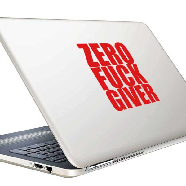 Zero Fuck Giver Vinyl Laptop Macbook Decal Sticker